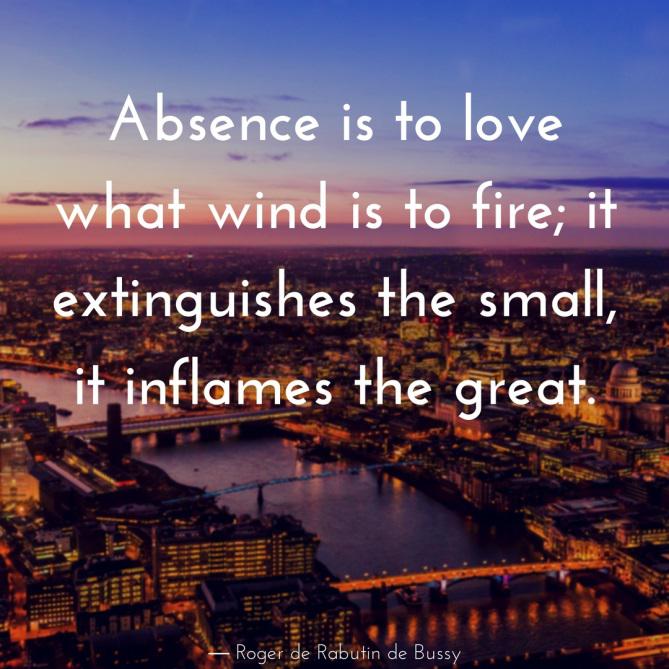 Long distance relationship quotes about absence