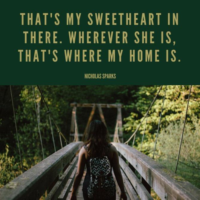 Long distance relationship quotes about home