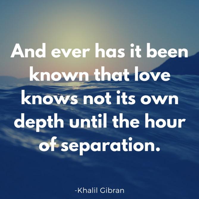 Long distance relationship quotes about separation