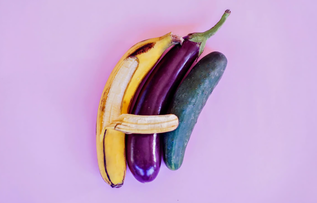 Banana, Eggplant, and Cucumber DIY sex toys