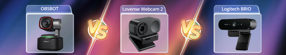 OBSBOT vs Logitech BRIO Vs Lovense Webcam 2 Review | Which Web camera is better in 2025? 📹