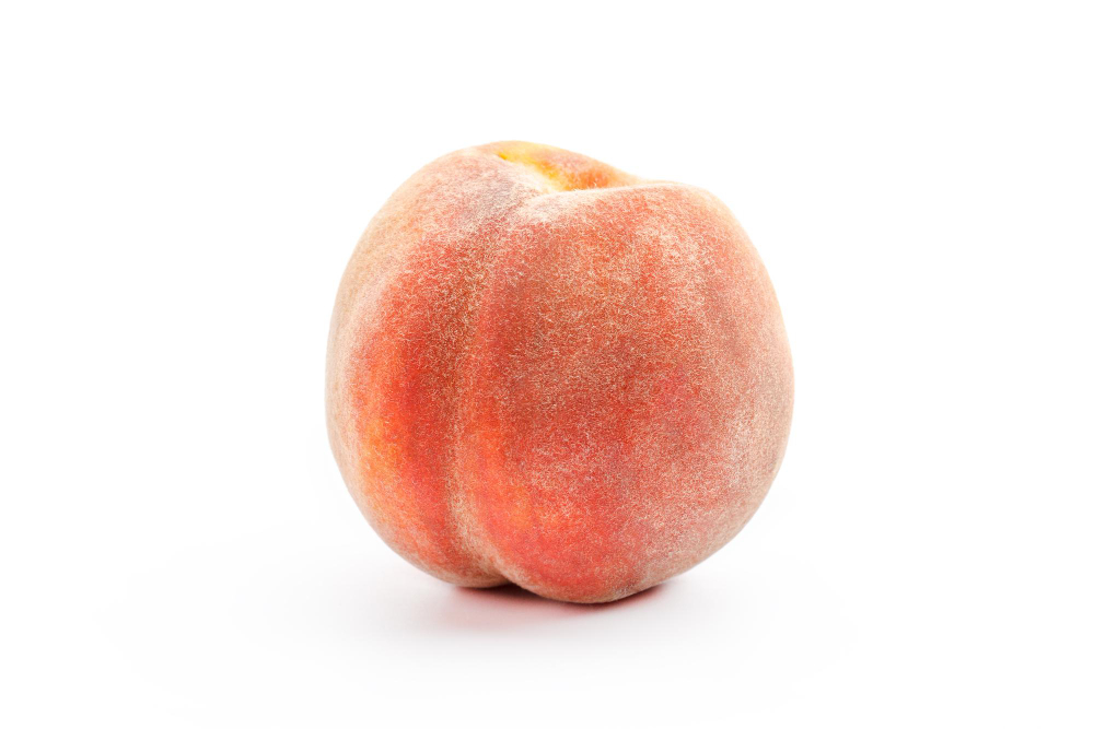 A halved peach (with the pit removed) can be used for external stimulation or as a textured surface.