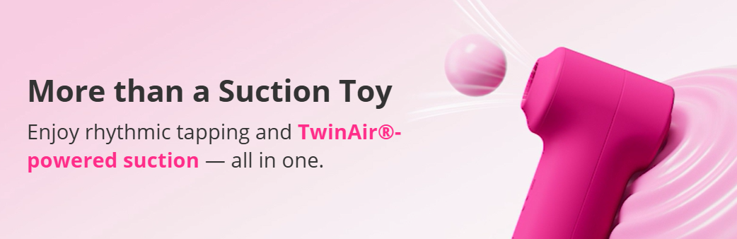 Discover the Lovense Fizz — a powerful dual-head clitoral vibrator with intense suction and tapping stimulation. Customizable, waterproof, and app-ready for ultimate pleasure.